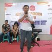 Foto : Bambang gunawan selaku Manager Operasional Dealer resmi Honda CV. Sinar Baru Sumenep dalam sambutannya di acara Employee Gathering 2023