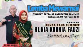 Fhoto : MH.Said Abdullah Ketua Banggar DPR RI serta Hj. Nia Kurnia Fauzi Selaku Bunda PAUD Kabupaten Sumenep 