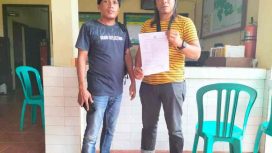 Photo : Kanan Igusty Madani Pimred Media Detik zone dan Kiri M.Rakib Kabiro Media Panji Nasional