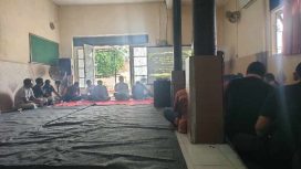 Foto : Sambutan Kepala Disbudporapar kabupaten Sumenep didampingi Ketua Pamdas Sumenep Dalam Musyawarah Besar II