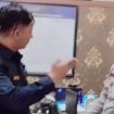 Foto : Ahmad Amin Rifa'ie Saat Menjumpai Penyidik Unit Laka Satantas Polres Sumenep 