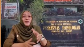 Foto : drg. Novia Sri Wahyuni, M.Kes Kepala Puskesmas Pamolokan Sumenep Madura
