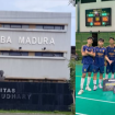 Foto : Kanan salah satu peserta Turnamen Futsal Menpora Cup 2025, kiri Kampus Uniba Sumenep Madura Jawa Timur 