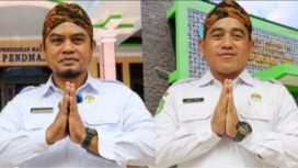Foto : Kanan Kepala Kemenag Kabupaten Sumenep Abdul Wasid, kiri kasi Pendma Kemenag Sumenep Edy Hariyanto 