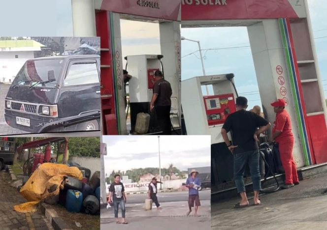 
					Foto : Dugaan kuat permainan solar bersubsidi di SPBU 54.694.03 Sumenep