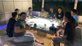 Foto ; Ahmadi Neja Sambut Hangat JSI Sumenep Di Salah Satu Cafe Surabaya