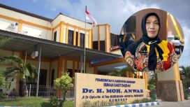 Foto : dr.Erlyati.M.Kes., Direktur utama RSUD dr.H.Moh.Anwar Kabupaten Sumenep 
