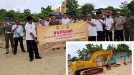 Foto : Tim Investigasi Pemkab Sumenep Saat Melakukan Investigasi Lokasi Sarang Tambang Galian C di Tiga Titik