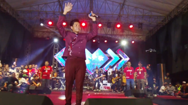 Foto : Konser Akbar Mila Valen DA-7 Indosiar di Stadion A.Yani Panglegur Sumenep 