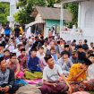 Foto : Suasana Para Jamaah Sholat Tarawih di Wakaf Abdullah Kelurahan Kepanjin Sumenep Madura Jawa Timur