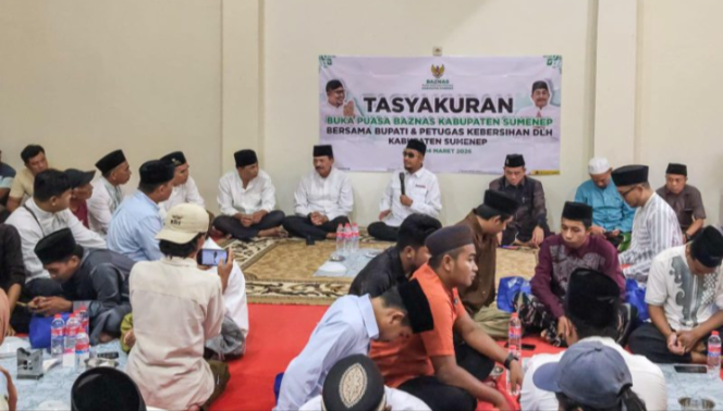 
					Bupati Sumenep Hadiri Buka Puasa Bersama Petugas Kebersihan Dinas Lingkungan Hidup di Kantor Baznas