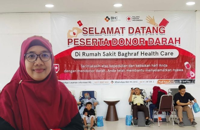 
					Foto : dr. Suci Hernawati, M.,Kes., Saat Kegiatan donor darah dan edukasi kesehatan di Rumah Sakit BHC Kabupaten Sumenep 
