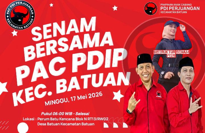 Foto : PAC PDIP Batuan Kabupaten Sumenep Madura Jawa Timur