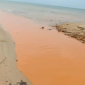 Foto : Laut Nongsa Yang Diduga Dialiri Limbah Pasir Ilegal