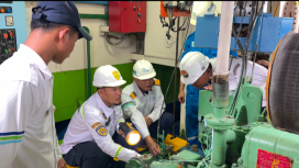 Foto : Tim Pejabat Pemeriksa Keselamatan Kapal KSOP Kelas IV Kalianget Sumenep Madura Melakukan Kegiatan Ramp Chek Uji Kelaiklautan Kapal Penumpang 