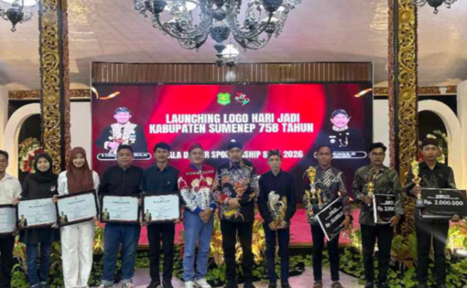 
					Foto :Bupati Sumenep Achmad Fauzi Wongsojudo Resmi Luncurkan Logo Hari Jadi Kabupaten Sumenep ke-758 di Pendopo Agung Keraton Sumenep 