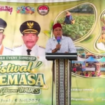 Foto : Faruq Hanafi, S.Sos.M.Si., Kepala Disbudporapar Kabupaten Sumenep Dalam Sambutannya di Acara Festival Tetemasa