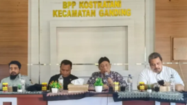 Foto : Sambutan Kepala DKPP Sumenep Dalam Kegiatan Sosialisasi Di Kecamatan Ganding