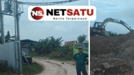 Foto : Diduga Pihak PT MEGA GREN TECHNOLOGY Menimbun Lahan Mangrove Dari Sisa Limbah B3