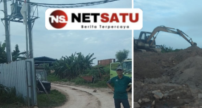 
					Foto : Diduga Pihak PT MEGA GREN TECHNOLOGY Menimbun Lahan Mangrove Dari Sisa Limbah B3