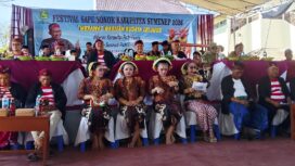 Foto : Kepala Disbudporapar Sumenep Faruq Hanafi Hadir di Tengah-tengah Festival Sapi Sonok di Stadion A.Yani Panglegur Sumenep
