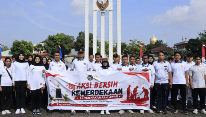 
					Semarak HUT ke-81 RI, UPT Pemasyarakatan se-Kota Batam Gelar Aksi Bersih Kemerdekaan
