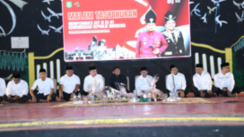 Foto : Malam Tasyakuran HUT RI KE-81 Berlangsung di Lapangan Kesenian Sumenep (LKS)